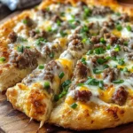 Easy Biscuits and Gravy Breakfast Pizza