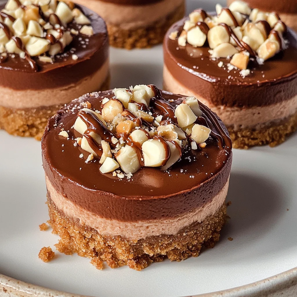 Healthier Mini Nutella Cheesecakes
