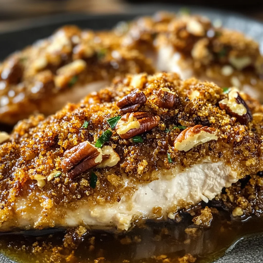 Maple Pecan Crusted Chicken