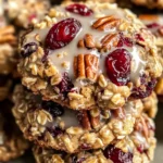 No-Bake Cranberry Pecan Praline Cookies Recipe