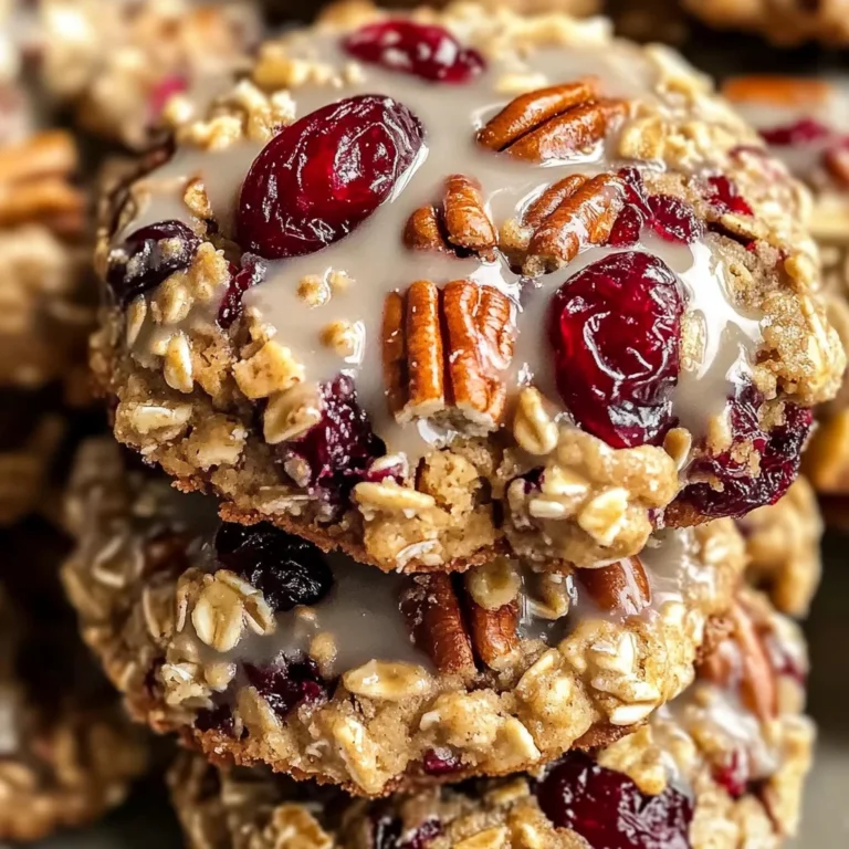 No-Bake Cranberry Pecan Praline Cookies Recipe