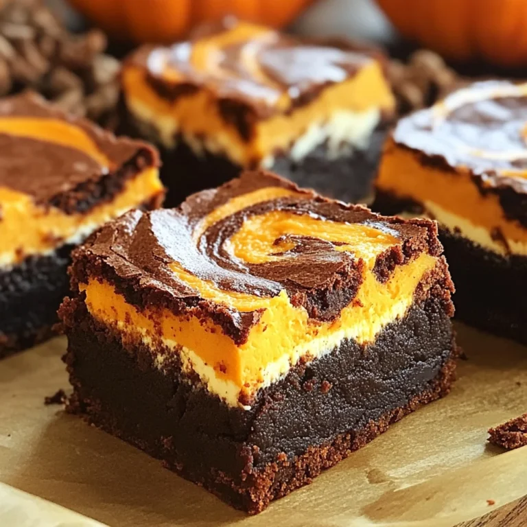 Pumpkin Cream Cheese Brownies