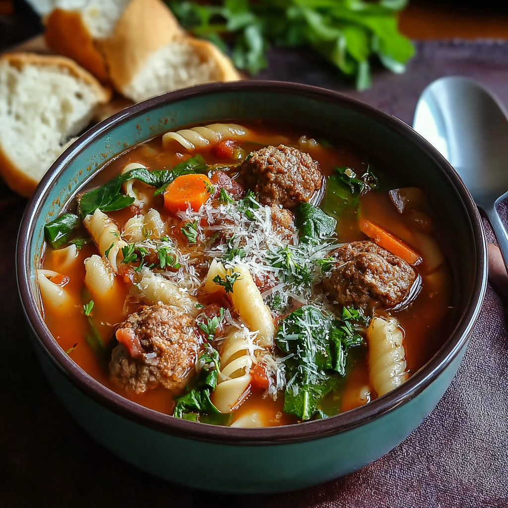 Hearty Meatball Soup