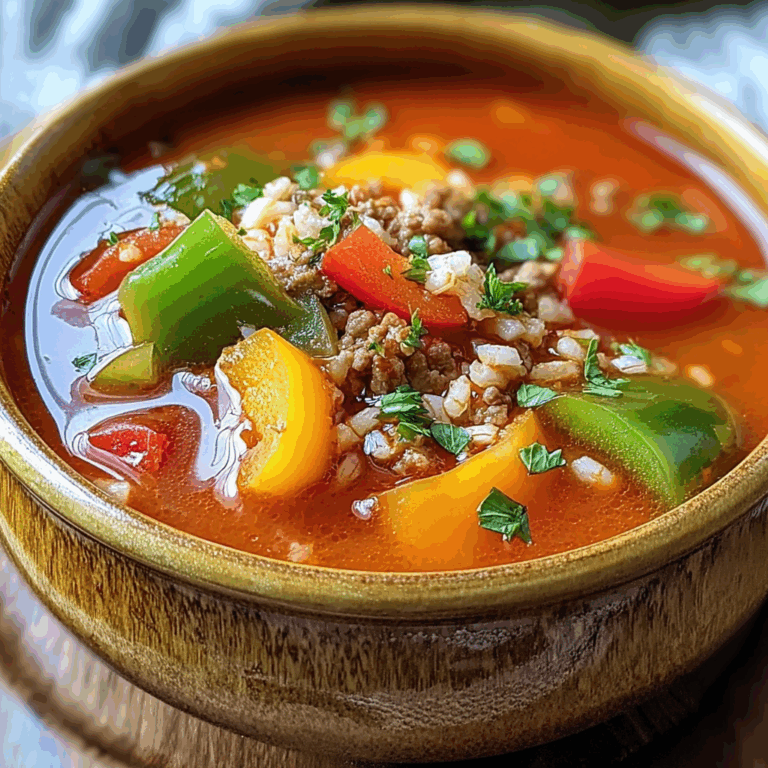 Slow Cooker Stuffed Pepper Soup