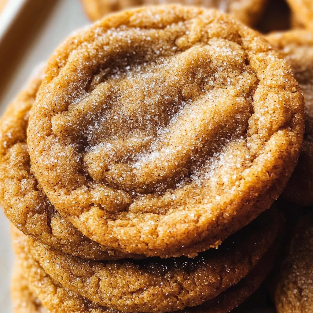 Chewy Pumpkin Snickerdoodle Cookies