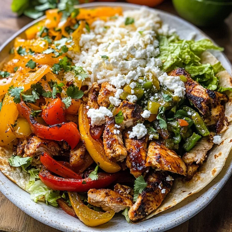 Chicken Fajita Tortilla Bowls