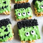 Frankenstein Halloween Rice Krispie Treats
