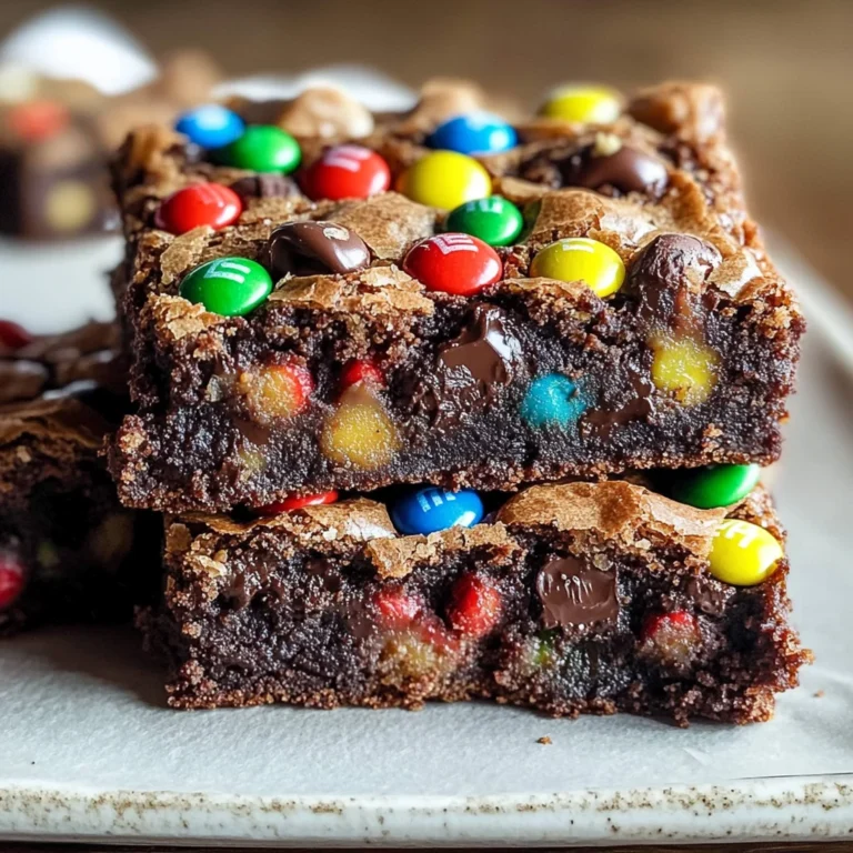 Monster Cookie Fudgy Brownies