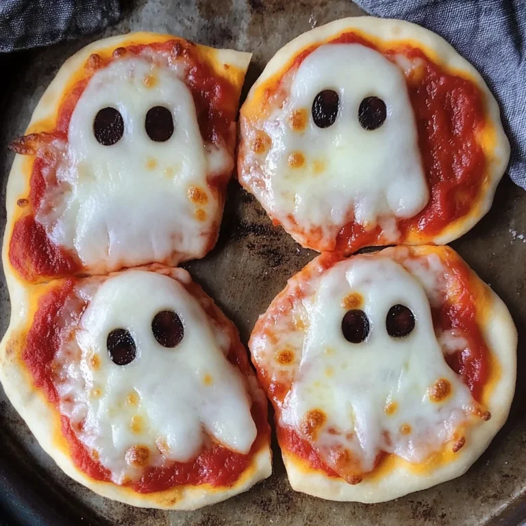 Spooktacular Mini Ghost Pizzas That Are Eerily Easy to Make